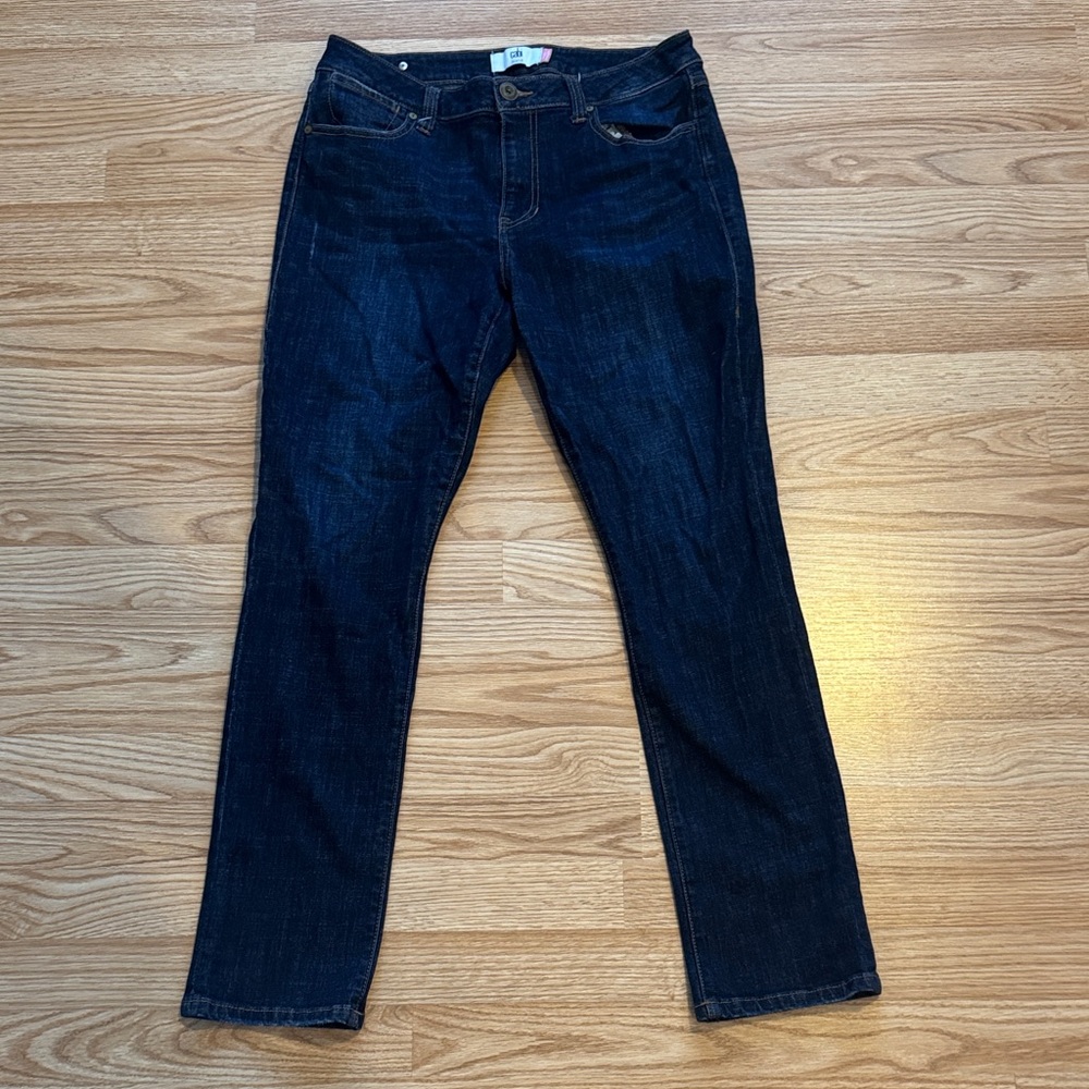 CAbi Dark Blue Straight Leg Jeans